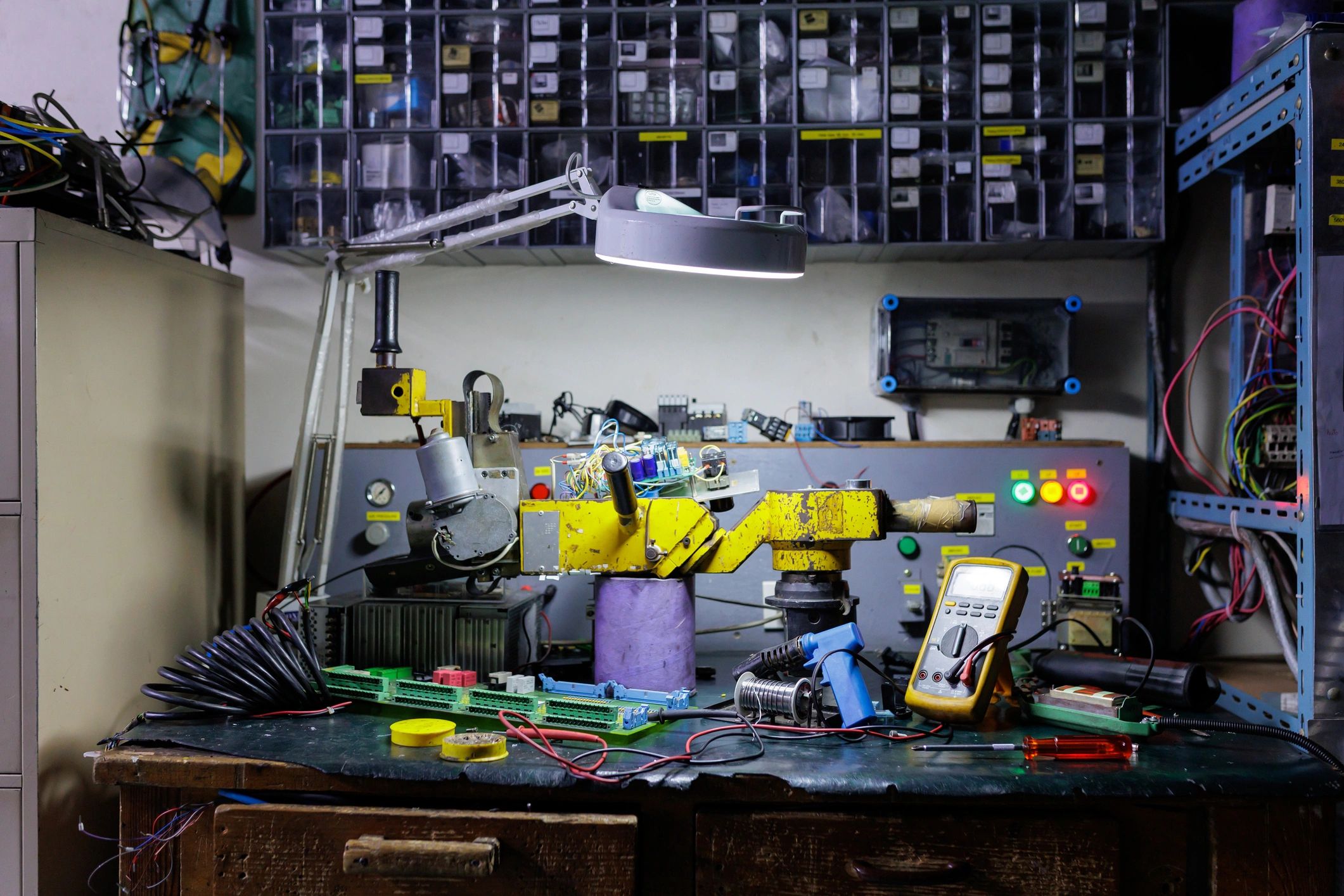 Professional technical workshop environment
